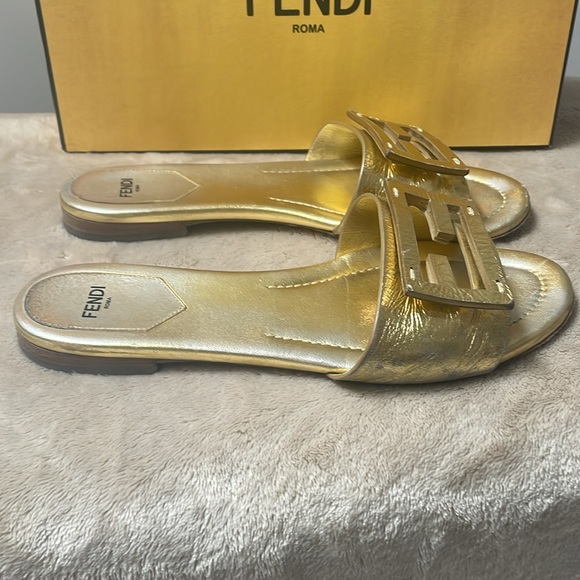 Fendi Gold Sandals/Flats - Picture 9 of 16